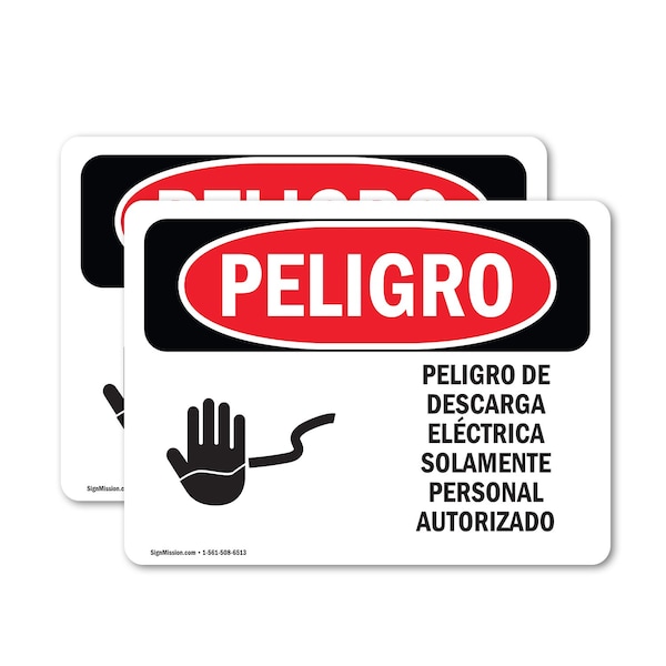 Signmission 7 in Height, 10 in Width, Vinyl Decal, Rectangle, Spanish OS-2PACK-DS-D-710-LS-1197 - main